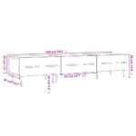 vidaXL TV skrinka, sivá sonoma 150x36x30 cm, kompozitné drevo – Obrázok 12