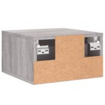 vidaXL Nástenné nočné stolíky 2 ks sivé sonoma 35x35x20 cm – Obrázok 9