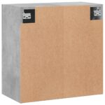 vidaXL Nástenná skrinka betónovo sivá 60x31x60 cm kompozitné drevo – Obrázok 8