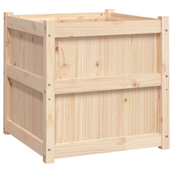 vidaXL Záhradný kvetináč 60x60x60 cm masívna borovica – Obrázok 7