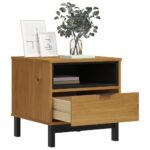 vidaXL Príručný stolík FLAM 50x50x50 cm, borovicový masív – Obrázok 3