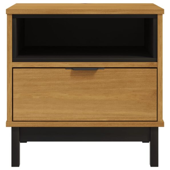 vidaXL Príručný stolík FLAM 50x50x50 cm, borovicový masív – Obrázok 5