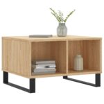 vidaXL Konferenčný stolík dub sonoma 60x50x36,5 cm spracované drevo – Obrázok 3