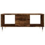 vidaXL Konferenčný stolík dymový dub 90x50x36,5 cm spracované drevo – Obrázok 5