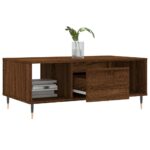 vidaXL Konferenčný stolík hnedý dub 90x50x36,5 cm spracované drevo – Obrázok 4