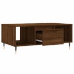 vidaXL Konferenčný stolík hnedý dub 90x50x36,5 cm spracované drevo – Obrázok 6