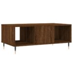 vidaXL Konferenčný stolík hnedý dub 90x50x36,5 cm spracované drevo – Obrázok 8