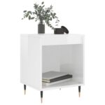 vidaXL Nočné stolíky 2 ks lesklé biele 40x35x50 cm kompozitné drevo – Obrázok 3