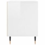 vidaXL Nočné stolíky 2 ks lesklé biele 40x35x50 cm kompozitné drevo – Obrázok 6