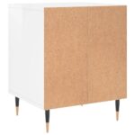 vidaXL Nočné stolíky 2 ks lesklé biele 40x35x50 cm kompozitné drevo – Obrázok 7