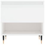 vidaXL Konferenčné stolíky 2 ks lesklé biele 50x46x50 cm kompoz. drevo – Obrázok 6