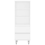 vidaXL Vysoká skrinka biela 40x36x110 cm spracované drevo – Obrázok 5