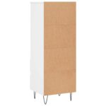 vidaXL Vysoká skrinka biela 40x36x110 cm spracované drevo – Obrázok 8