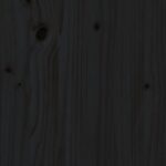 vidaXL Rám detskej postele čierny 2x(90x190) cm masívna borovica – Obrázok 9