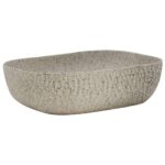 vidaXL Umývadlo na dosku sivé obdĺžnikové 48x37,5x13,5 cm keramické – Obrázok 2