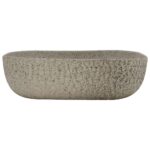 vidaXL Umývadlo na dosku sivé obdĺžnikové 48x37,5x13,5 cm keramické – Obrázok 3