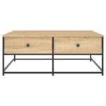 vidaXL Konferenčný stolík dub sonoma 100x99x40 cm kompozitné drevo – Obrázok 6