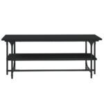 vidaXL Konferenčný stolík čierny 100x50x40 cm spracované drevo – Obrázok 4
