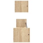 vidaXL Nástenné police s tyčami 2 ks dub sonoma 80x16x14 cm – Obrázok 5