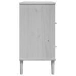 vidaXL Komoda SENJA, ratanový vzhľad, biela 80x40x80 cm, borovica – Obrázok 7