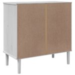 vidaXL Komoda SENJA, ratanový vzhľad, biela 80x40x80 cm, borovica – Obrázok 8