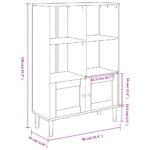 vidaXL Knižnica SENJA, ratanový vzhľad, biela 90x35x130 cm, borovica – Obrázok 10