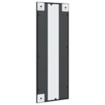 vidaXL Nástenné zrkadlo čierne 30x80 cm obdĺžnikové železné – Obrázok 5