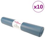 vidaXL Vrecia na odpadky 100 ks modré 120 l
