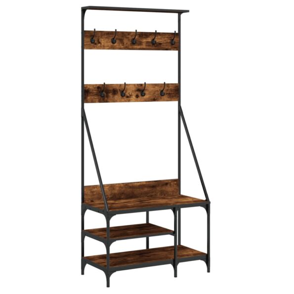 VXL8721012196469_a_en_hd_1.jpg vidaXL Vešiak na šaty s botníkom dymový dub 80x40x184 cm – Obrázok 2