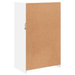 vidaXL Bočná skrinka s LED svetlami biela kompozitné drevo – Obrázok 9