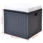 vidaXL 6-dielna záhradná sedacia súprava s vankúšmi polyratan čierna – Obrázok 11