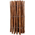 vidaXL Latkový plot, lieskové drevo 90x500 cm – Obrázok 2