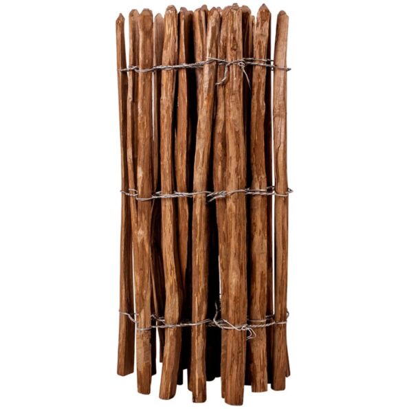 vidaXL Latkový plot, lieskové drevo 90x500 cm – Obrázok 2