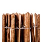 vidaXL Latkový plot, lieskové drevo 90x500 cm – Obrázok 3