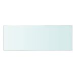 vidaXL Poličkový panel z priehľadného skla, 40x12 cm – Obrázok 2