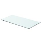 vidaXL Poličkový panel z priehľadného skla, 60x25 cm