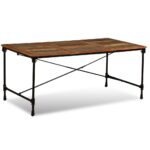 vidaXL Jedálenský stôl, recyklovaný masív 180 cm – Obrázok 2