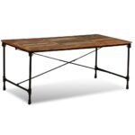 vidaXL Jedálenský stôl, recyklovaný masív 180 cm – Obrázok 3