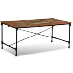 vidaXL Jedálenský stôl, recyklovaný masív 180 cm – Obrázok 4