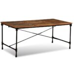 vidaXL Jedálenský stôl, recyklovaný masív 180 cm – Obrázok 6