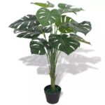vidaXL Umelá rastlina, monstera s kvetináčom 70 cm, zelená