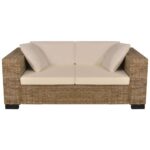 vidaXL Sedacia súprava 2-miestnej a 3-miestnej pohovky, pravý ratan – Obrázok 4