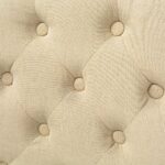 vidaXL Jedálenské stoličky 4 ks, krémové, látka – Obrázok 2