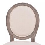 vidaXL Jedálenské stoličky 6 ks, krémové, látka – Obrázok 5