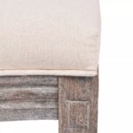 vidaXL Jedálenské stoličky 6 ks, krémové, látka – Obrázok 6