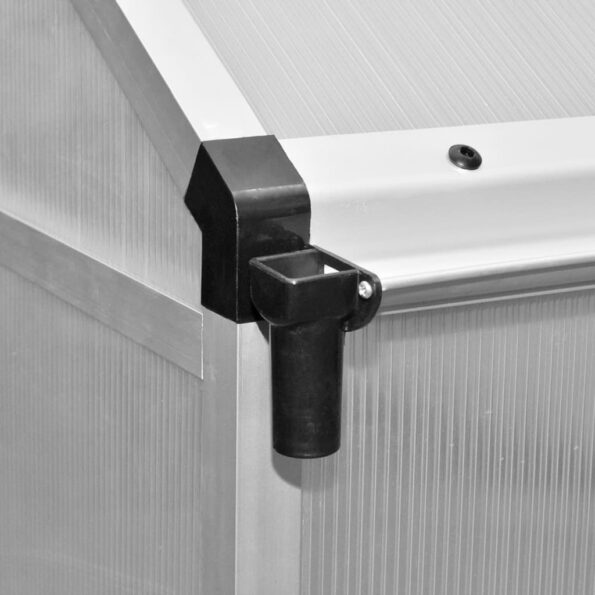 vidaXL Skleník, spevnený hliník 3,46 m² – Obrázok 2