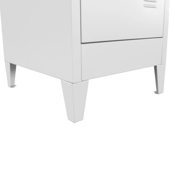 vidaXL Oceľová šatňová skrinka so 4 priehradkami, 38x45x180 cm – Obrázok 6