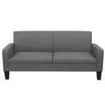 vidaXL Trojmiestna pohovka 180x65x76 cm tmavosivá – Obrázok 2