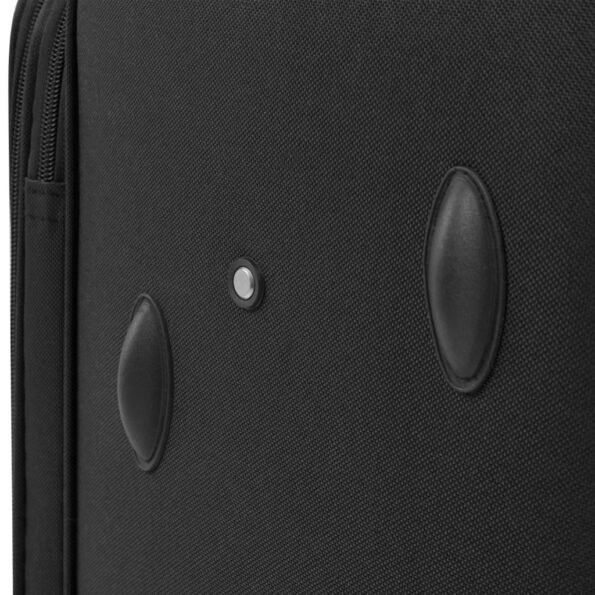 vidaXL Sada 3 cestovných kufrov, čierna – Obrázok 3
