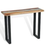 vidaXL Konzolový stolík, teakové drevo, 100x35x75 cm – Obrázok 4